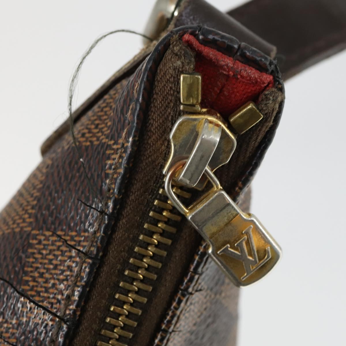 LOUIS VUITTON Damier Ebene Bloomsbury PM Shoulder Bag N42251 LV Auth 169066