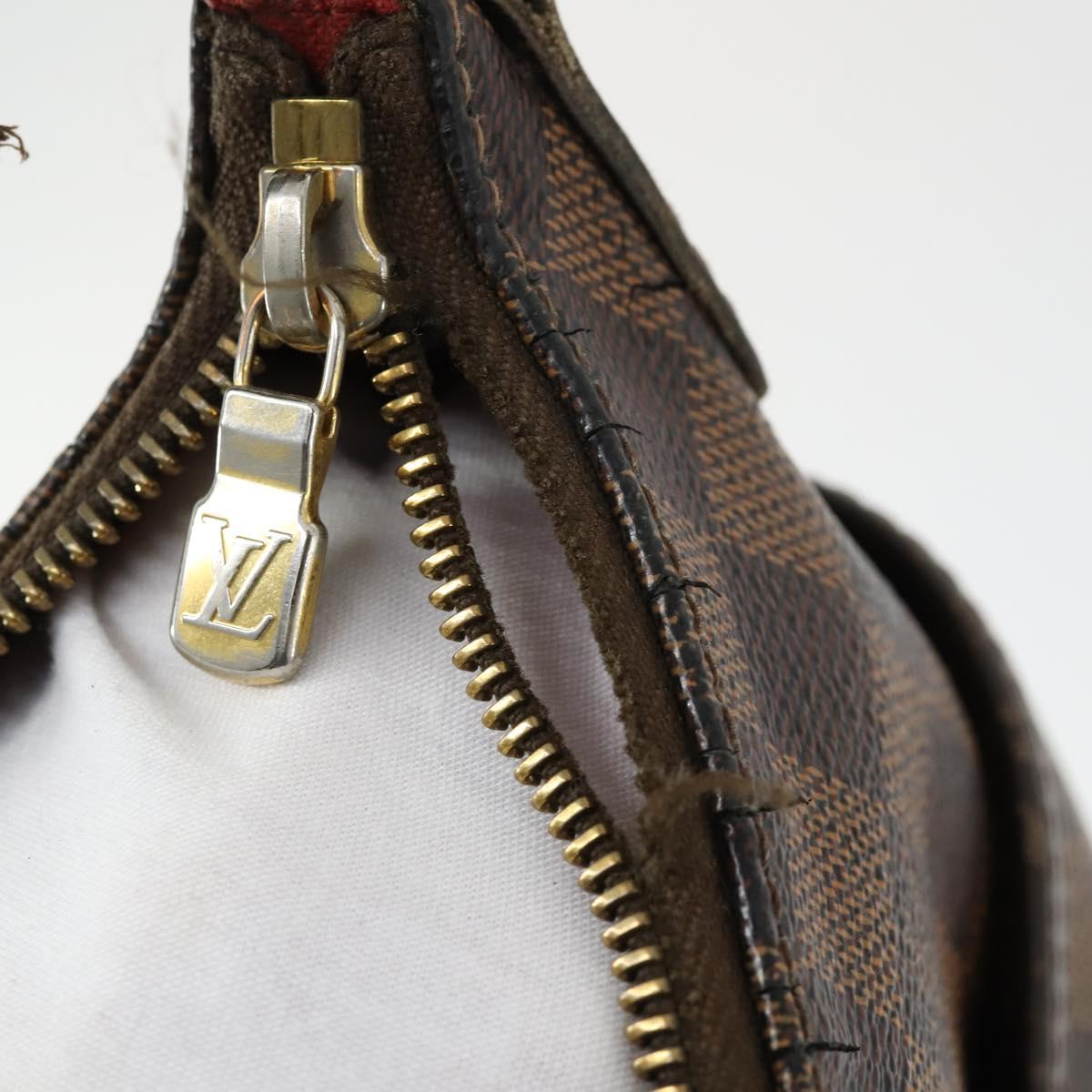 LOUIS VUITTON Damier Ebene Bloomsbury PM Shoulder Bag N42251 LV Auth 169066