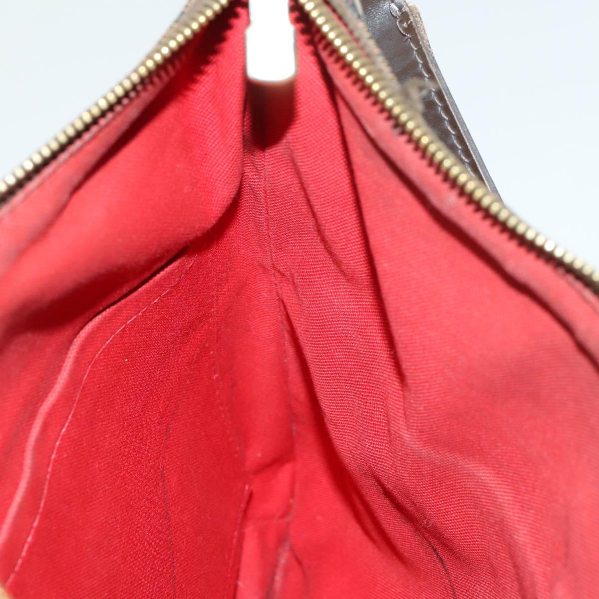 LOUIS VUITTON Damier Ebene Bloomsbury PM Shoulder Bag N42251 LV Auth 169066