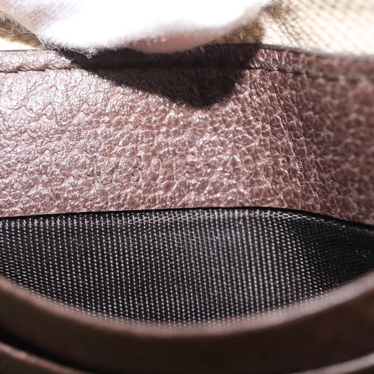 GUCCI GG Supreme Courier Clutch Bag PVC Beige 473915 Auth 169067