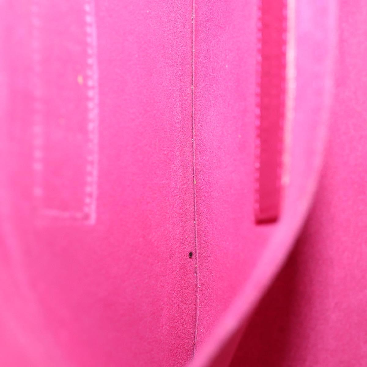 SAINT LAURENT Clutch Bag Leather Pink Gold 311213 Auth 169070V