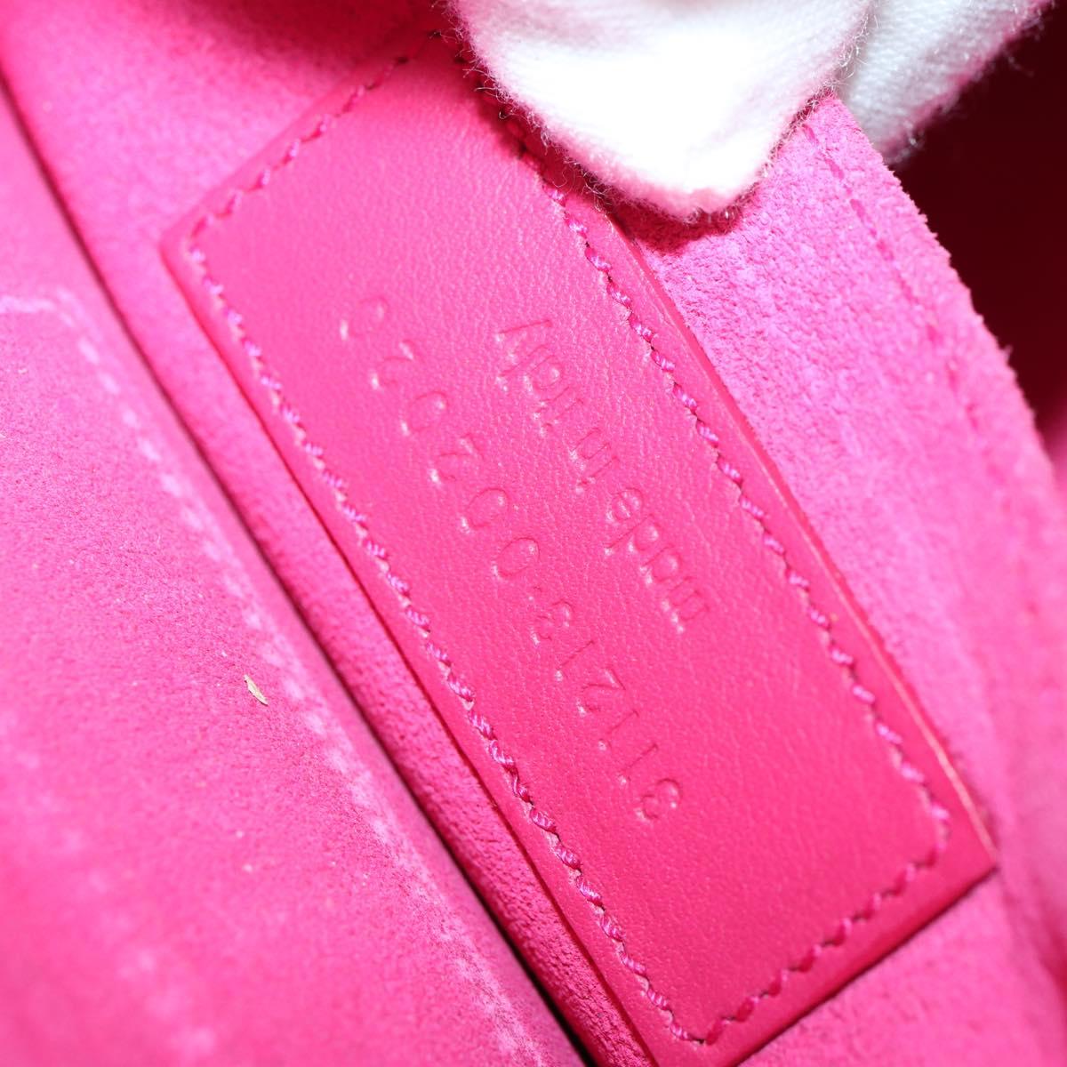 SAINT LAURENT Clutch Bag Leather Pink Gold 311213 Auth 169070V