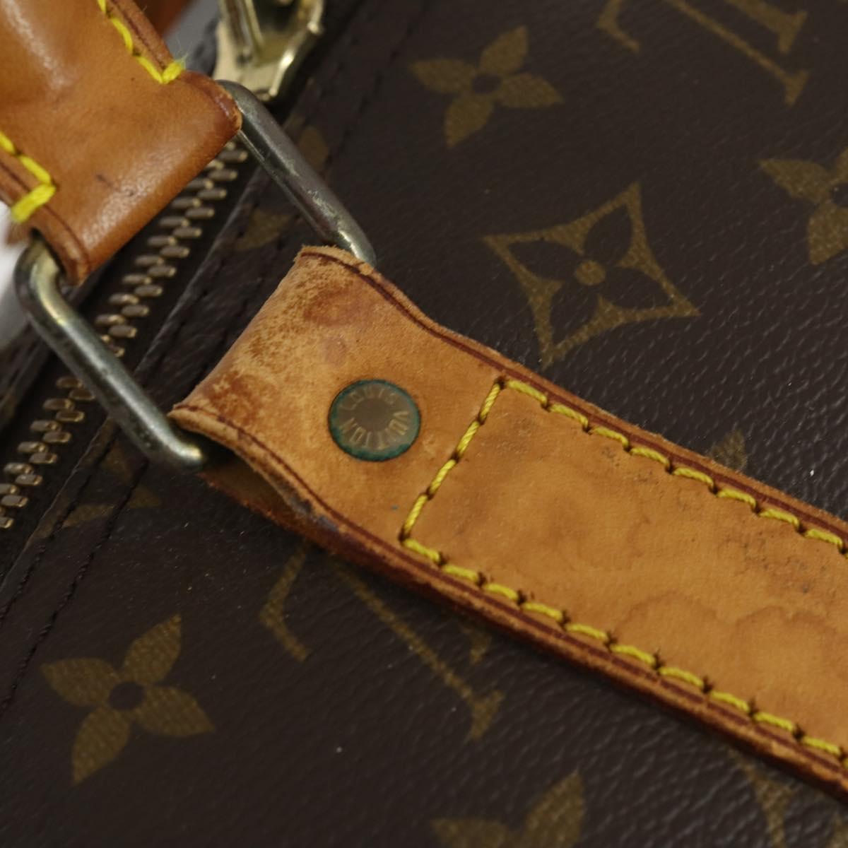 LOUIS VUITTON Monogram Keepall Bandouliere 55 Boston Bag M41414 LV Auth 169074