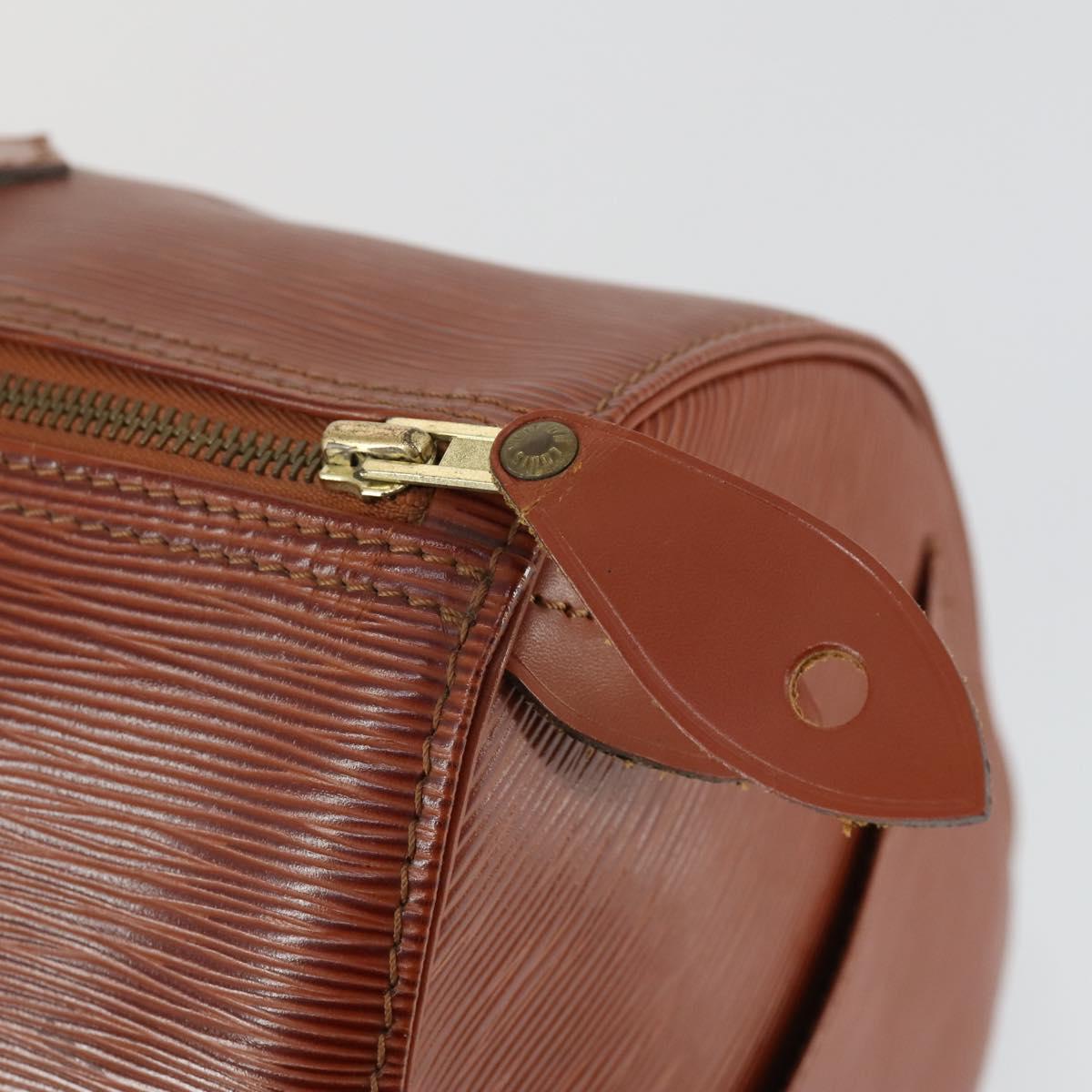 LOUIS VUITTON Epi Speedy 35 Hand Bag Kenya Brown M42993 LV Auth 169087