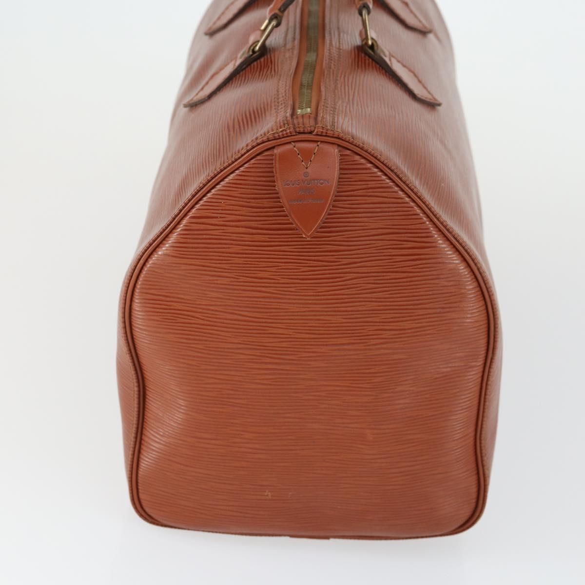 LOUIS VUITTON Epi Speedy 35 Hand Bag Kenya Brown M42993 LV Auth 169087