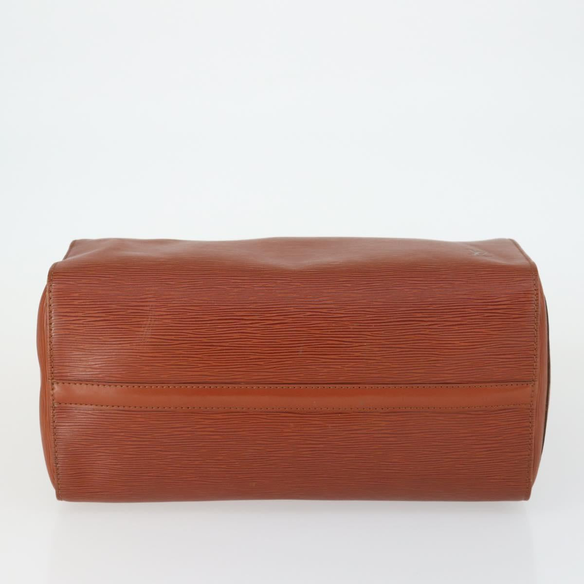 LOUIS VUITTON Epi Speedy 35 Hand Bag Kenya Brown M42993 LV Auth 169087