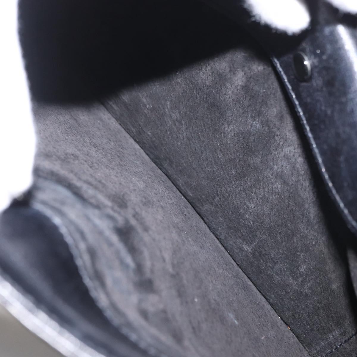 GUCCI Shoulder Bag Leather Black Gold 000 406 2080 Auth 169094