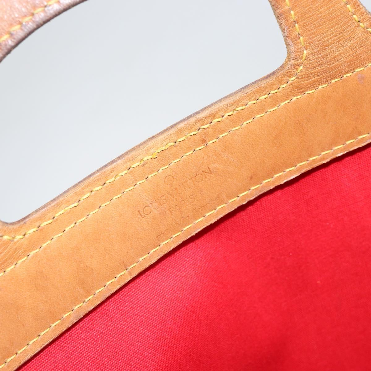 LOUIS VUITTON Monogram Vernis Stanton Tote Bag Red M91078 LV Auth 169097