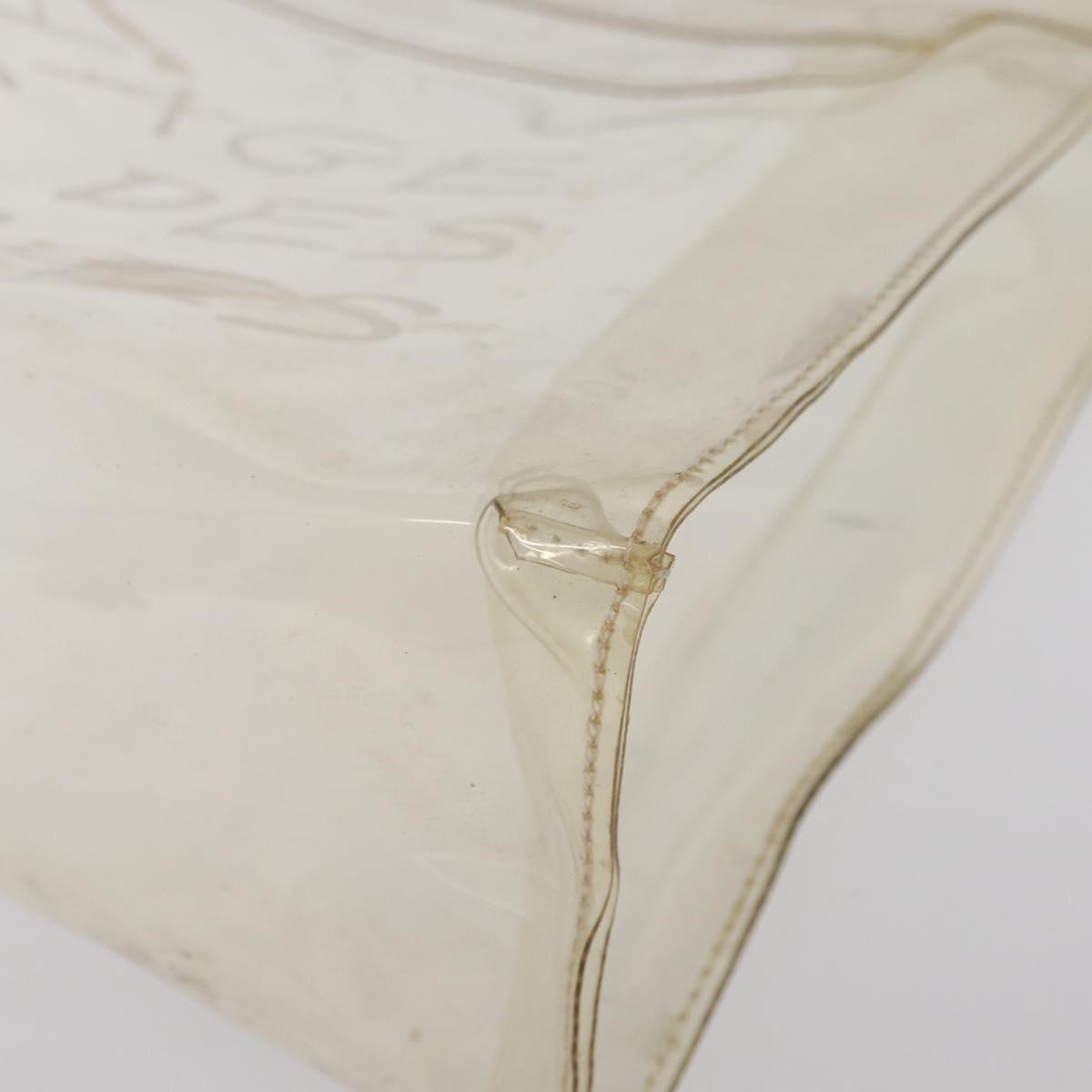 HERMES Vinyl Kelly Hand Bag Vinyl Clear Auth 169104