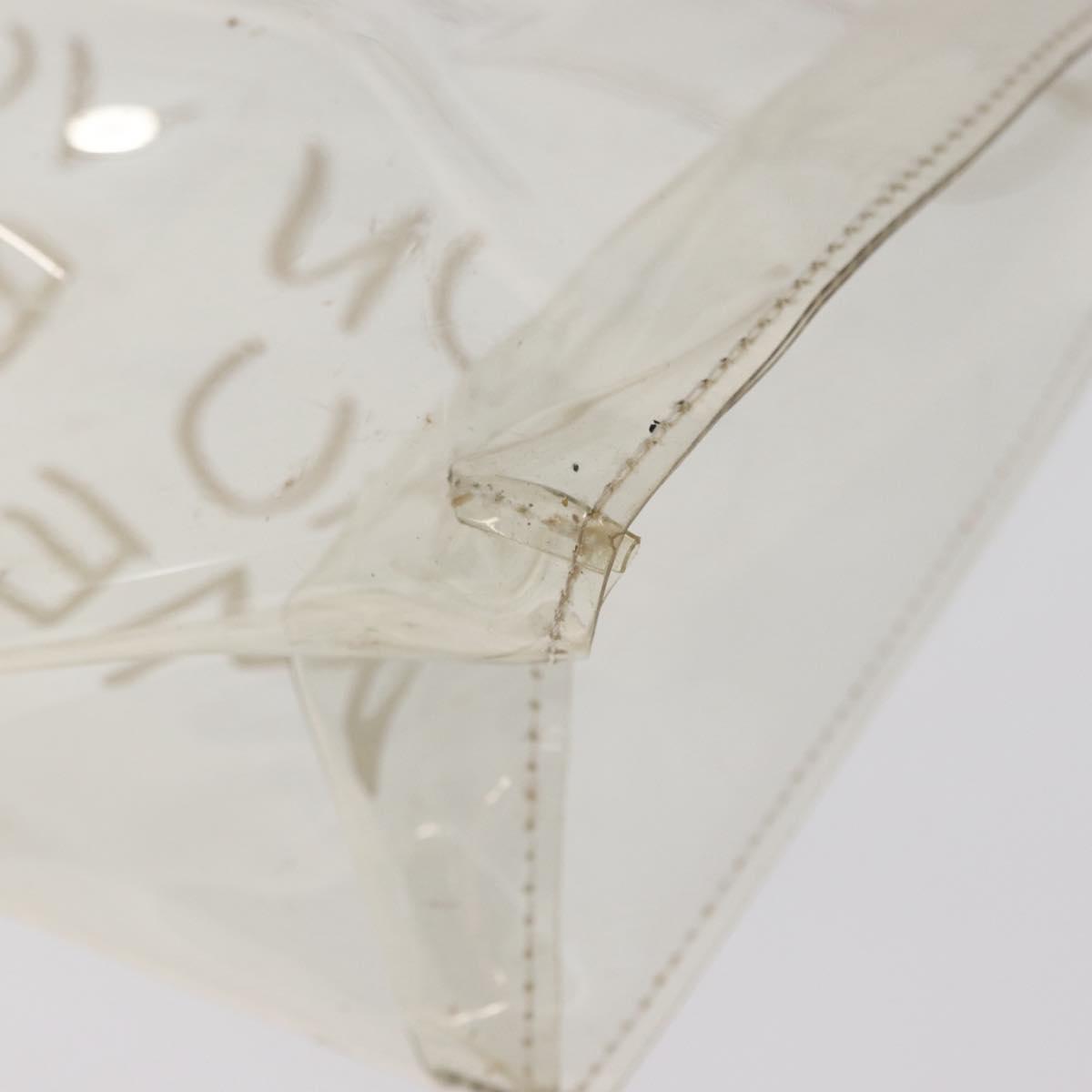 HERMES Vinyl Kelly Hand Bag Vinyl Clear Auth 169104