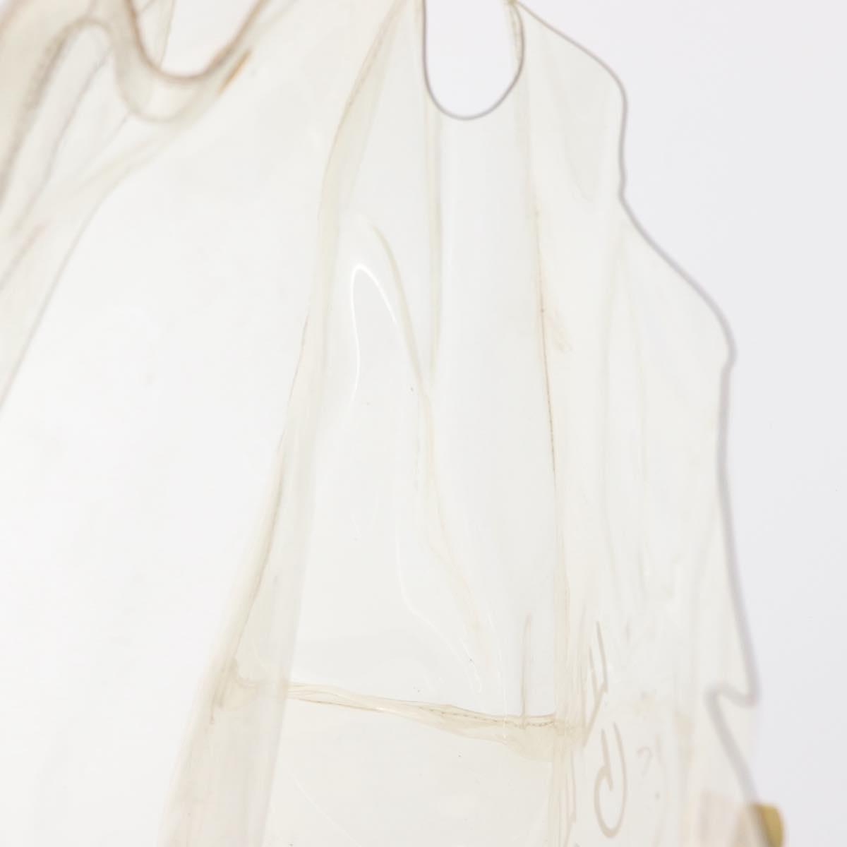 HERMES Vinyl Kelly Hand Bag Vinyl Clear Auth 169104