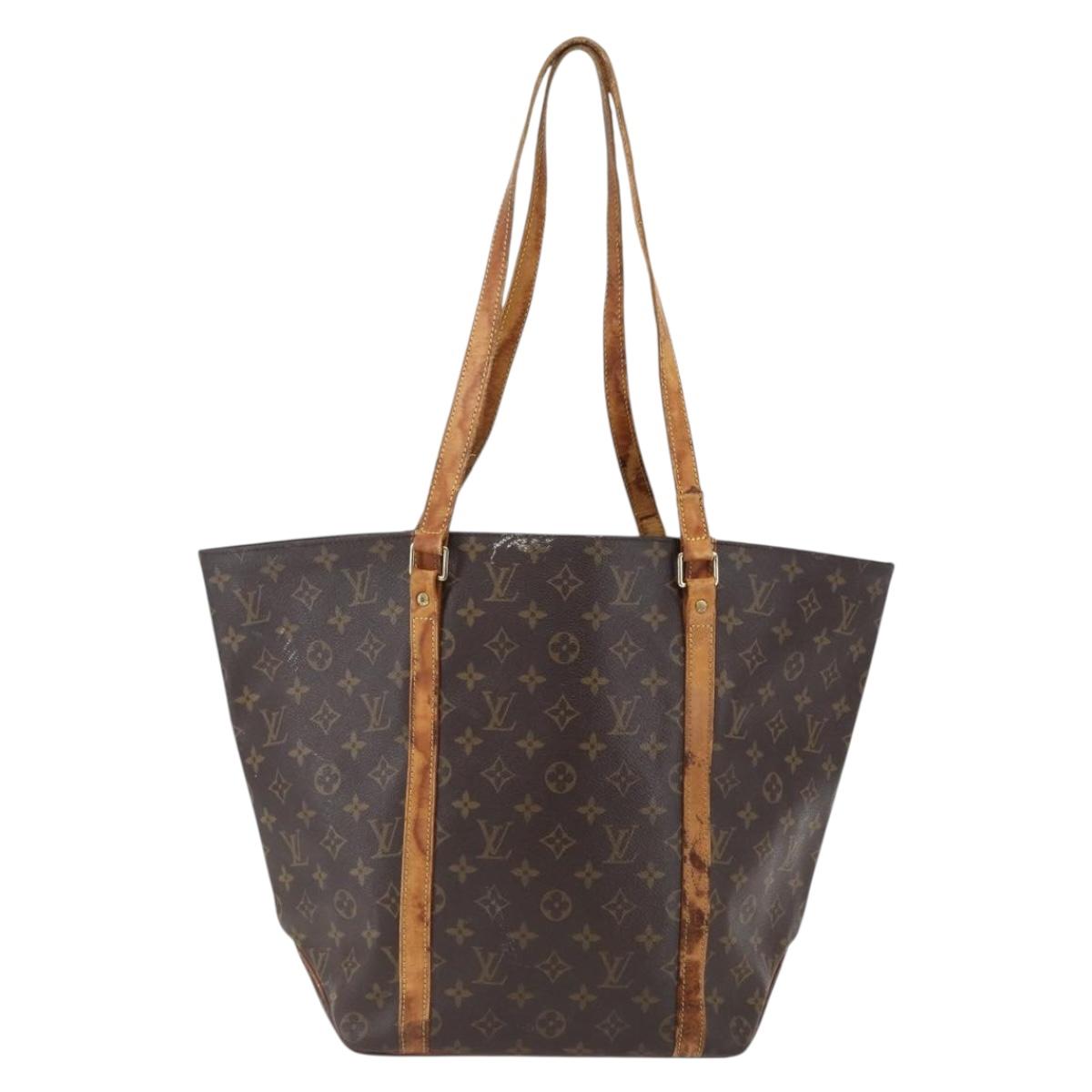 LOUIS VUITTON Monogram Sac Shopping Tote Bag M51108 LV Auth 169105