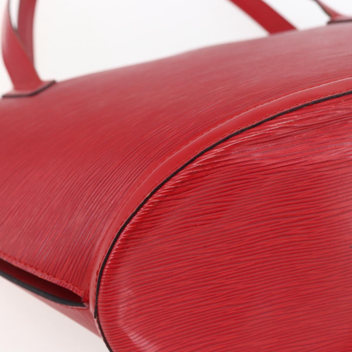 LOUIS VUITTON Epi Saint Jacques Shopping Shoulder Bag Red M52277 LV Auth 169112