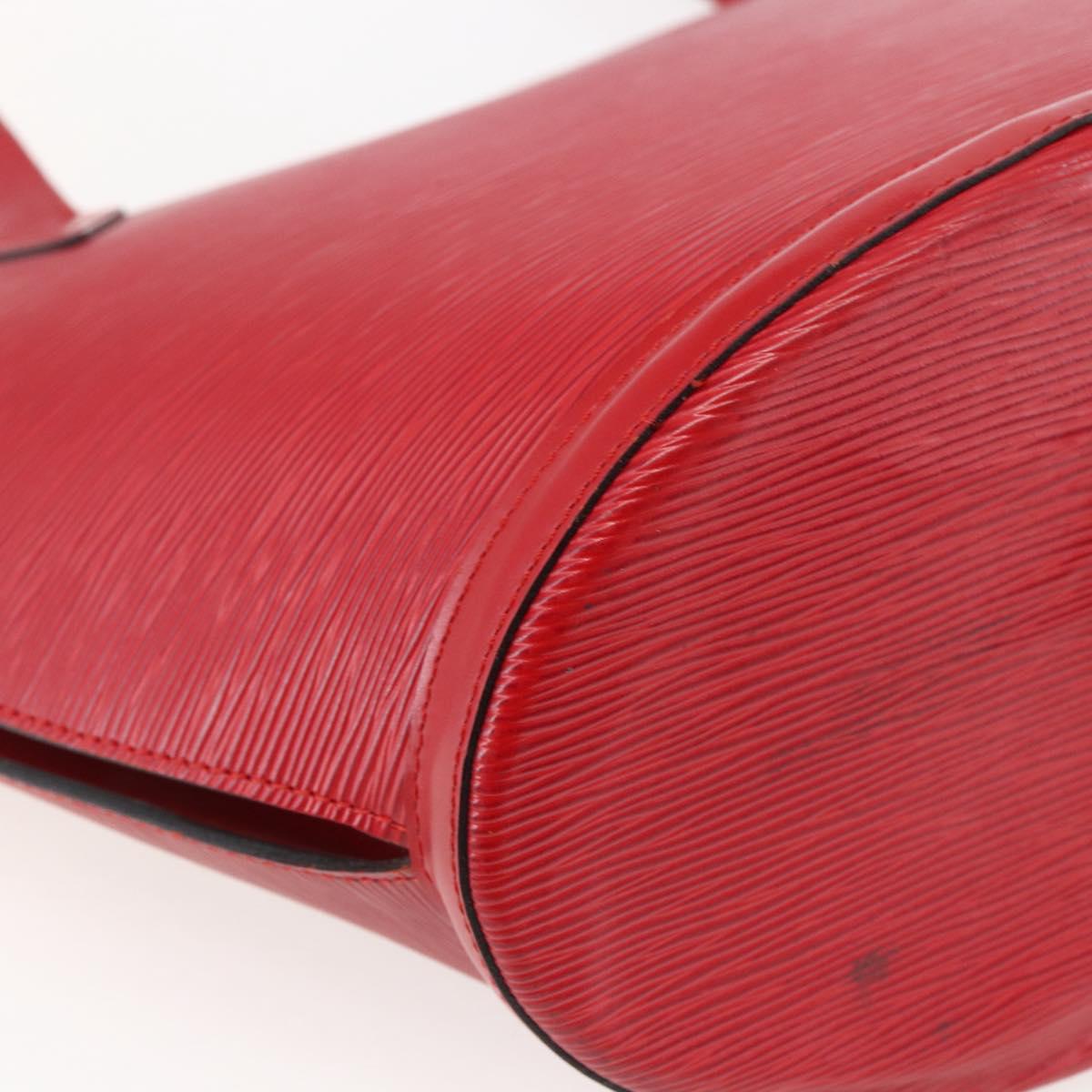 LOUIS VUITTON Epi Saint Jacques Shopping Shoulder Bag Red M52277 LV Auth 169112