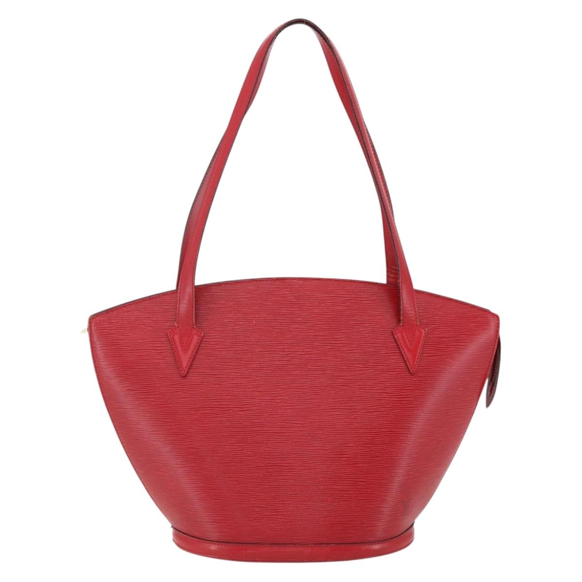 LOUIS VUITTON Epi Saint Jacques Shopping Shoulder Bag Red M52277 LV Auth 169112