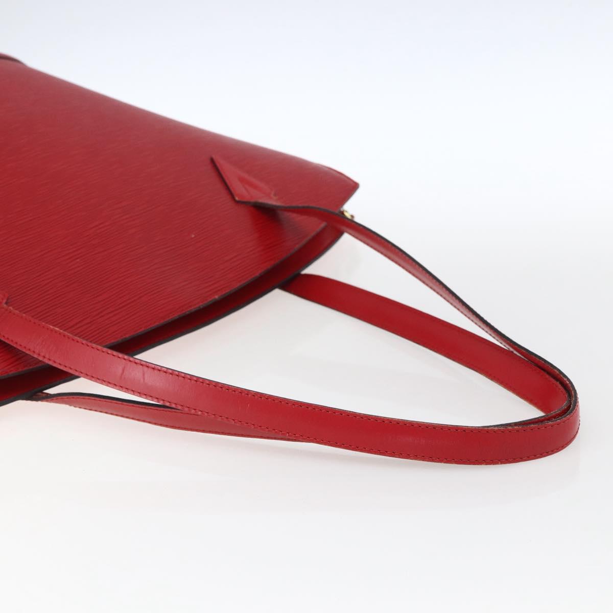 LOUIS VUITTON Epi Saint Jacques Shopping Shoulder Bag Red M52277 LV Auth 169112