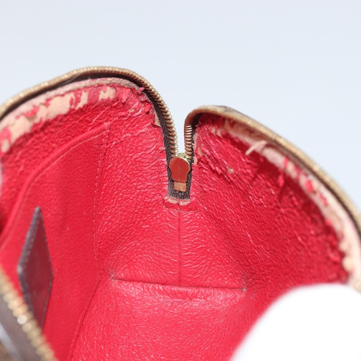 LOUIS VUITTON Damier Ebene Pochette Cosmetic PM Pouch N47516 LV Auth 169121