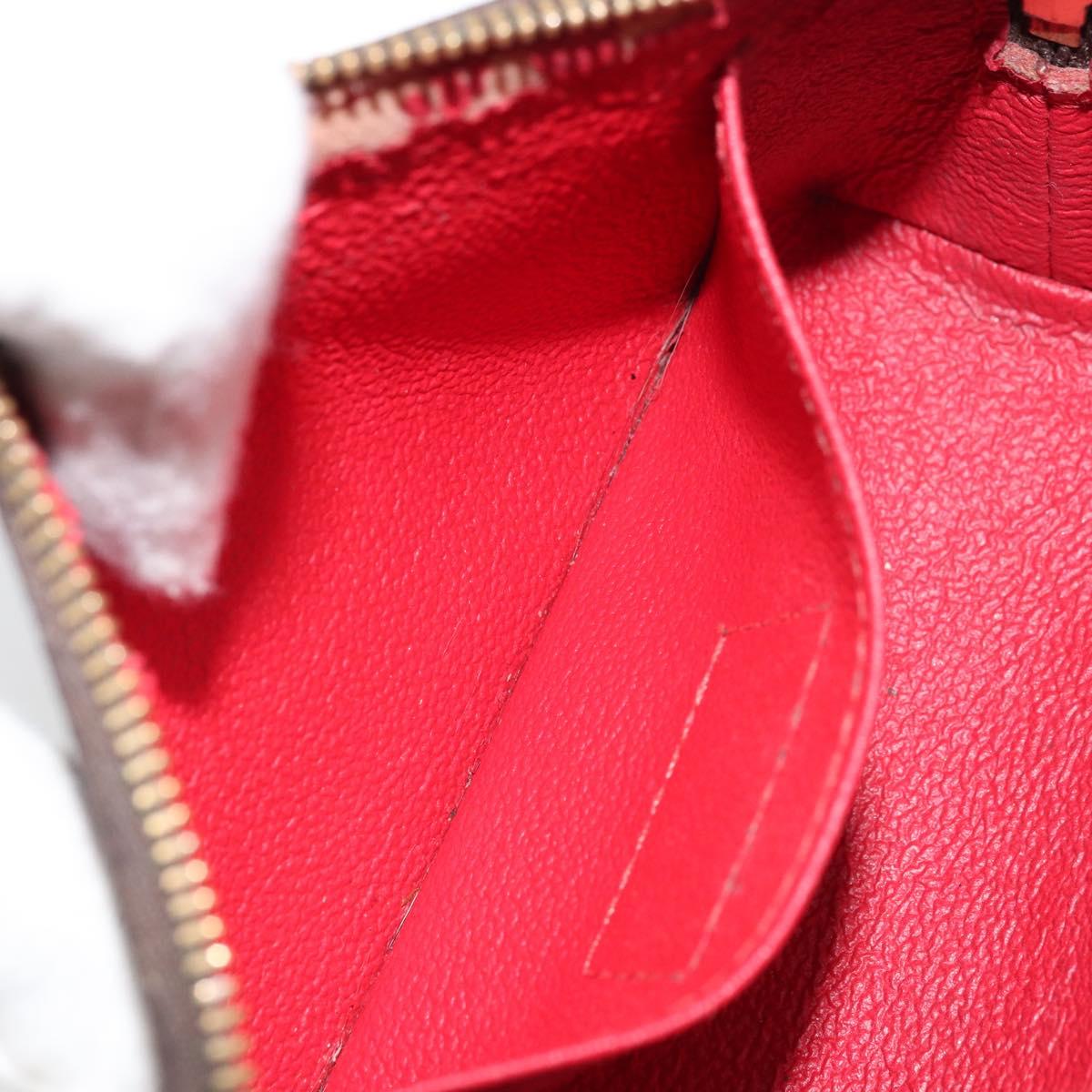 LOUIS VUITTON Damier Ebene Pochette Cosmetic PM Pouch N47516 LV Auth 169121