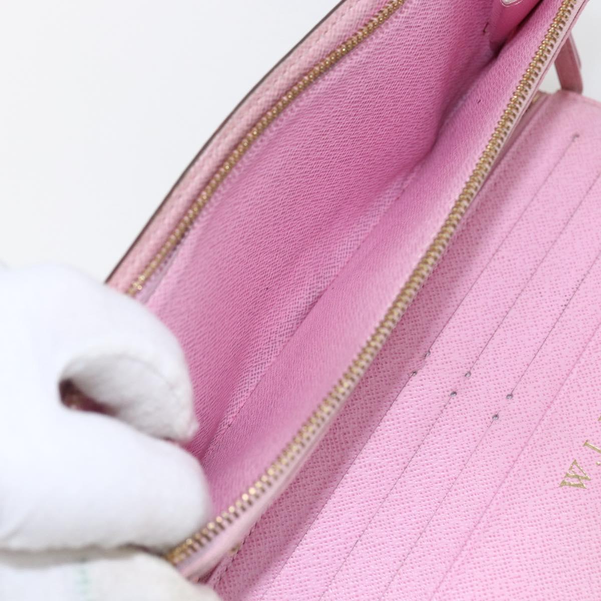 LOUIS VUITTON Multicolor PortefeuilleInsolite Wallet White M93750 LV Auth 169126
