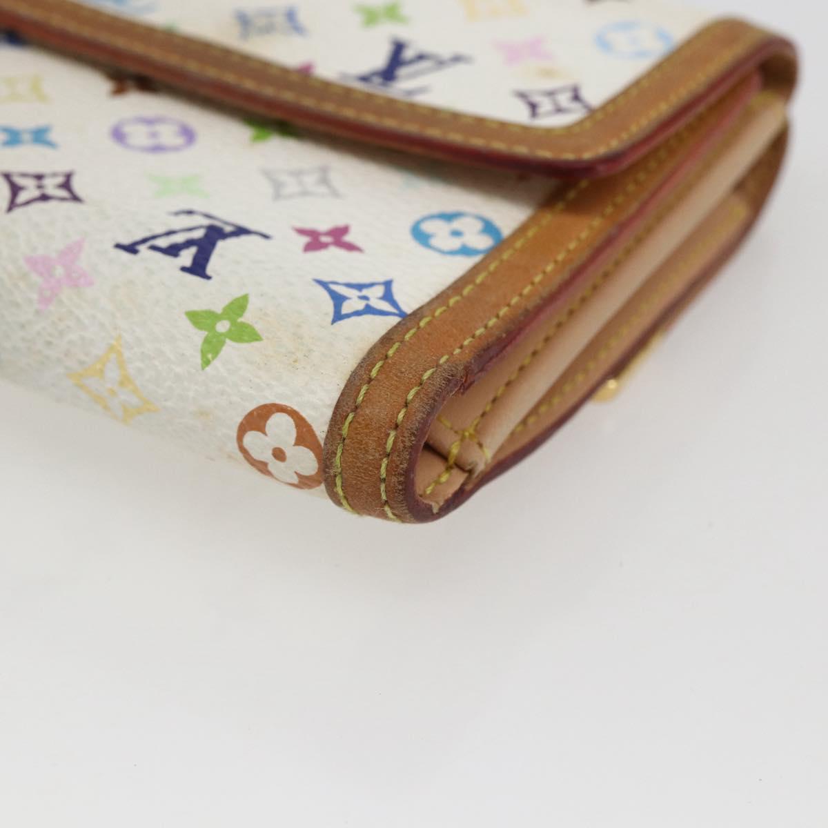 LOUIS VUITTON Multicolor Porte Monnaie Billets Cartes Credit M92983 Auth 169127