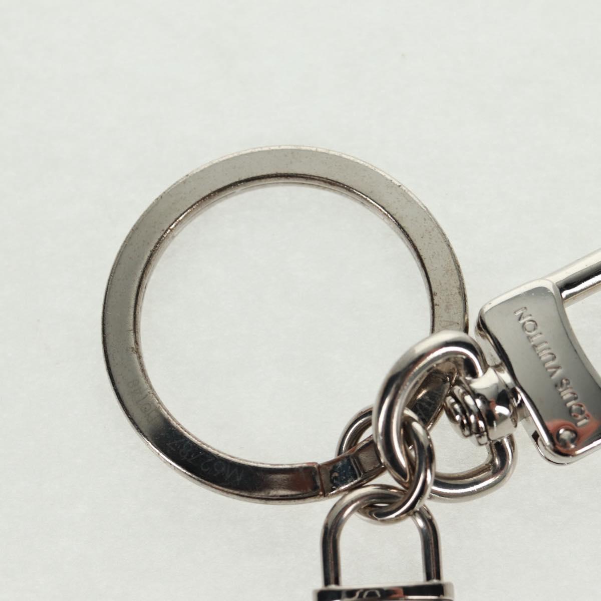 LOUIS VUITTON Porte Cles LV Tab Charm metal Orange M62787 LV Auth 169132V