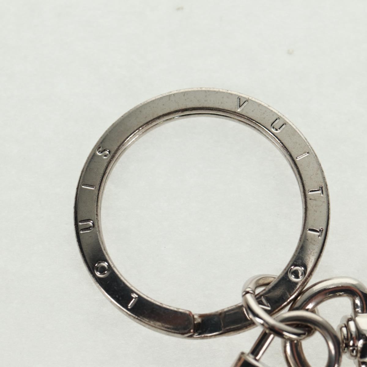 LOUIS VUITTON Porte Cles LV Tab Charm metal Orange M62787 LV Auth 169132V
