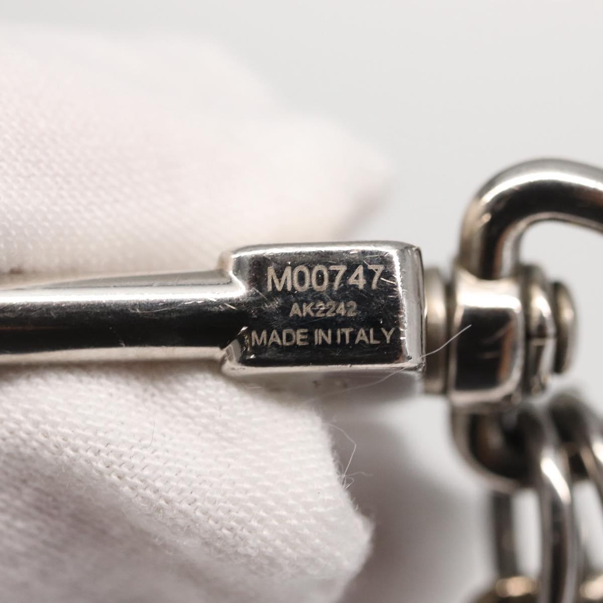 LOUIS VUITTON BijouxSac・LV Dog Key Holder metal Silver M00747 LV Auth 169133