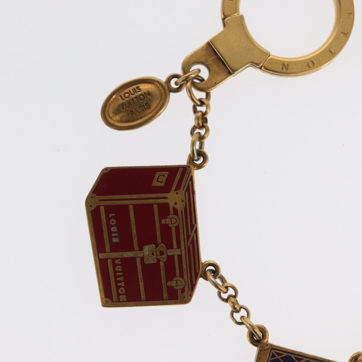 LOUIS VUITTON Porte Cles Chainne Mar Bag Charm metal Gold M66459 LV Auth 169134