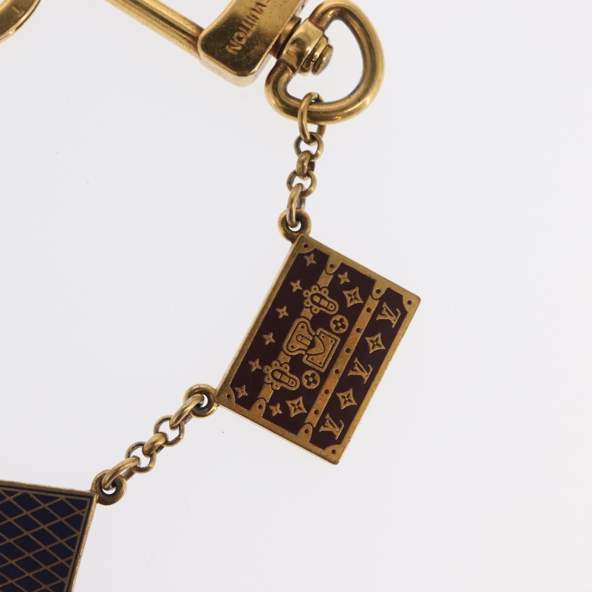 LOUIS VUITTON Porte Cles Chainne Mar Bag Charm metal Gold M66459 LV Auth 169134