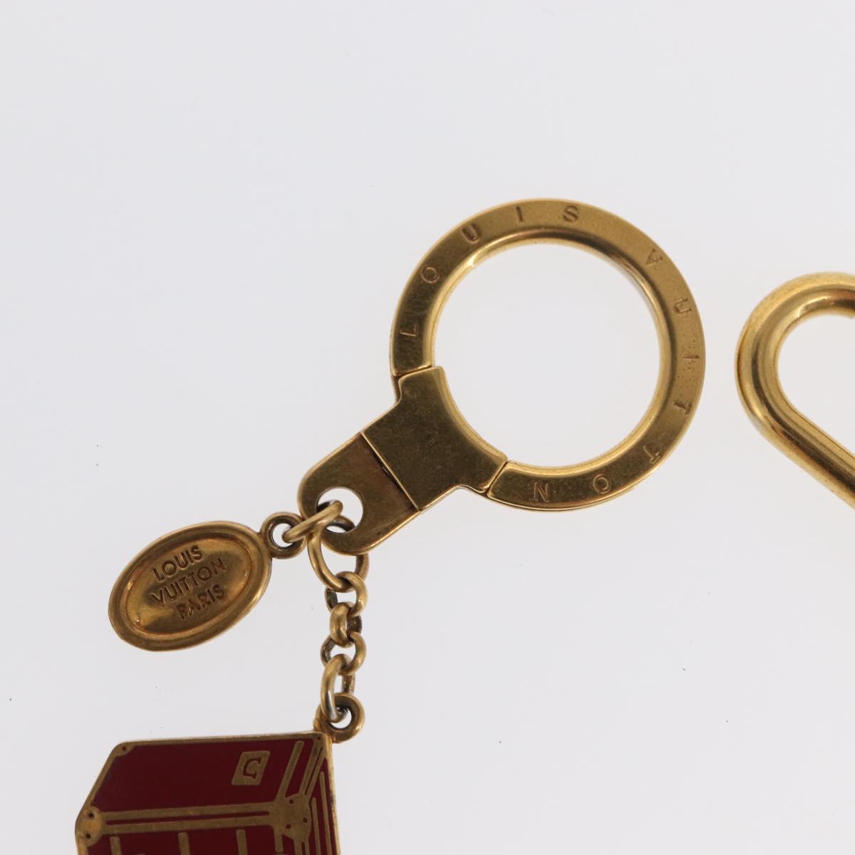 LOUIS VUITTON Porte Cles Chainne Mar Bag Charm metal Gold M66459 LV Auth 169134