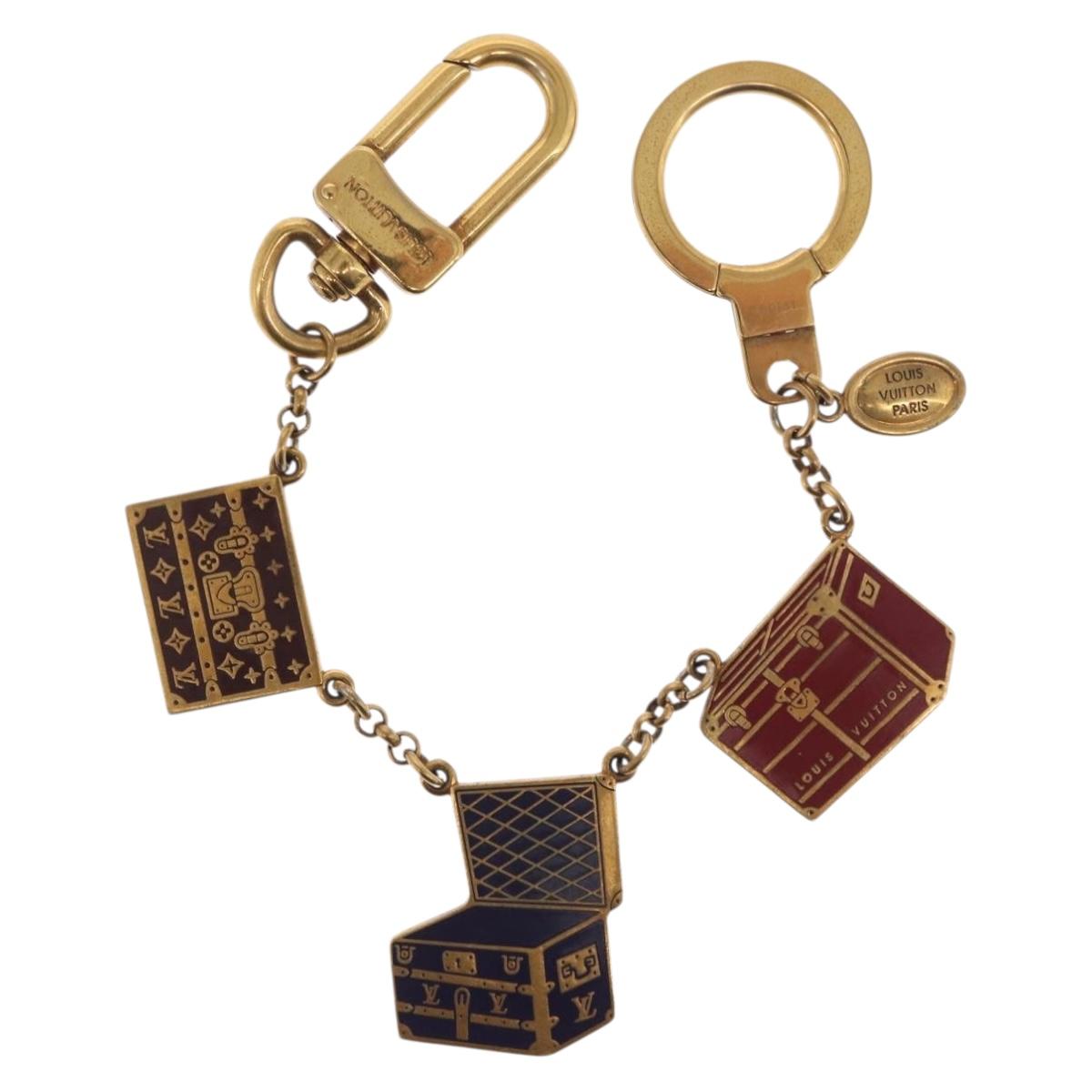 LOUIS VUITTON Porte Cles Chainne Mar Bag Charm metal Gold M66459 LV Auth 169134