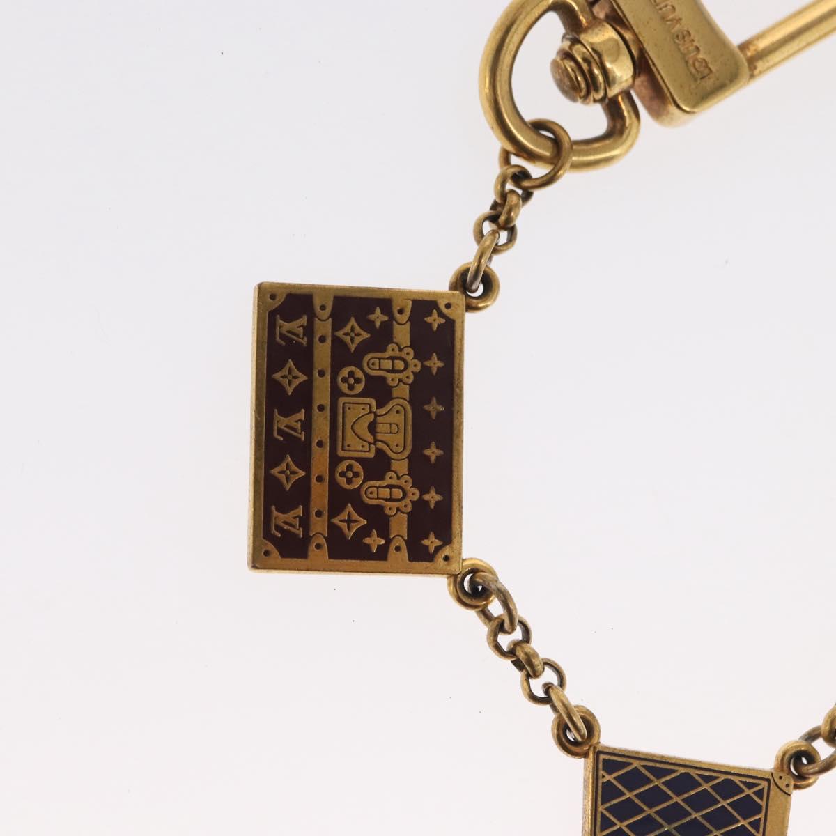 LOUIS VUITTON Porte Cles Chainne Mar Bag Charm metal Gold M66459 LV Auth 169134