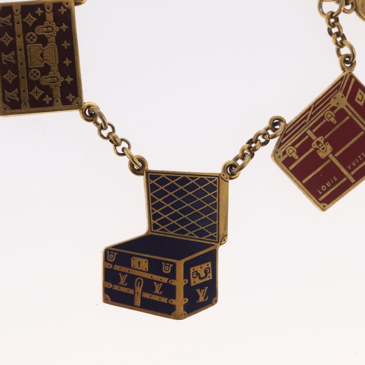 LOUIS VUITTON Porte Cles Chainne Mar Bag Charm metal Gold M66459 LV Auth 169134