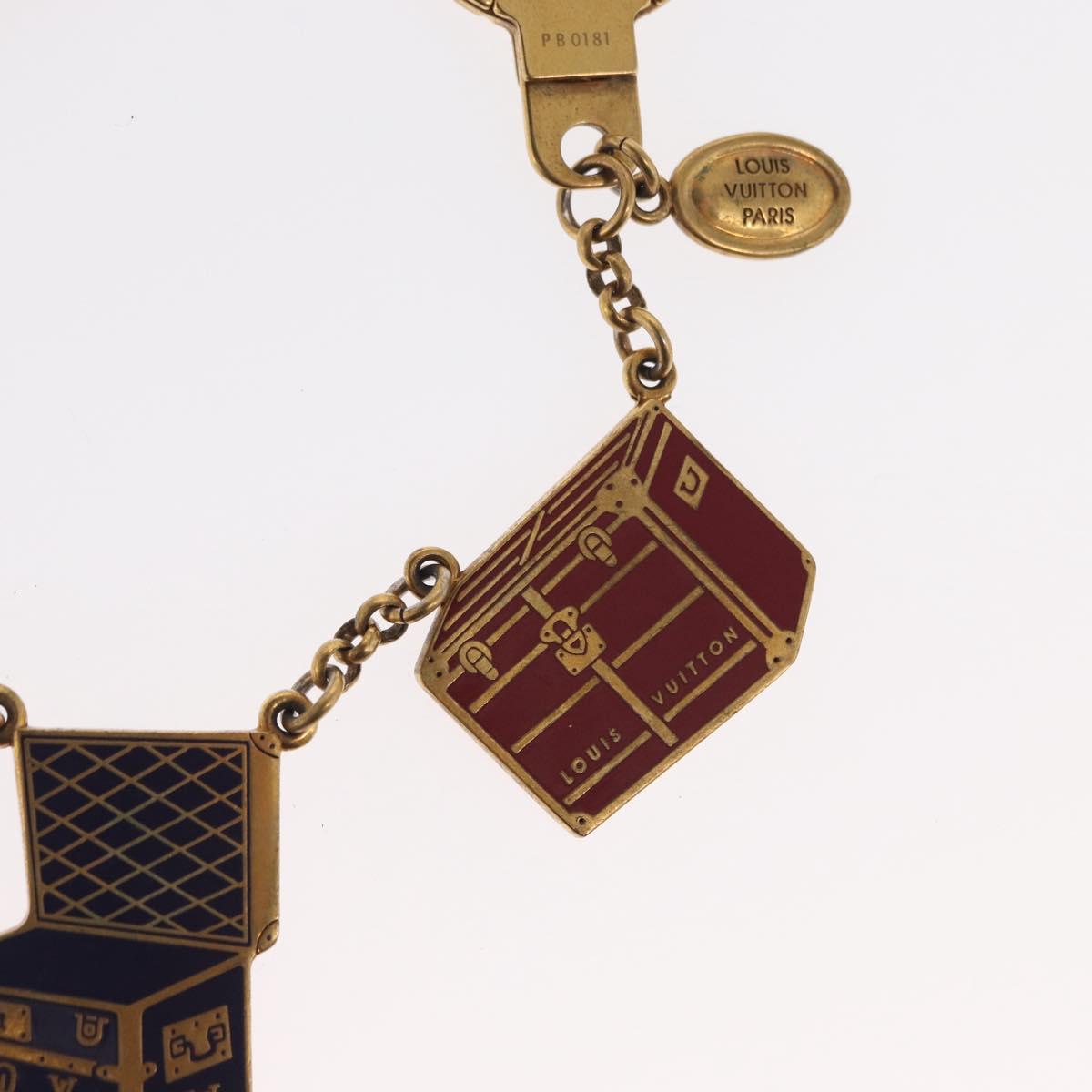 LOUIS VUITTON Porte Cles Chainne Mar Bag Charm metal Gold M66459 LV Auth 169134