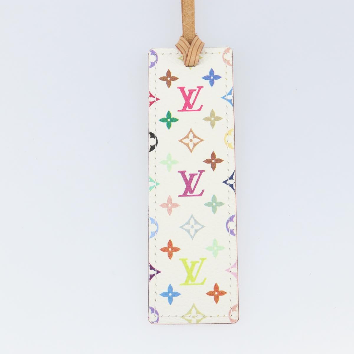 LOUIS VUITTON Monogram Multicolor Mark Page Kadu Bookmark M99196 Auth 169140V