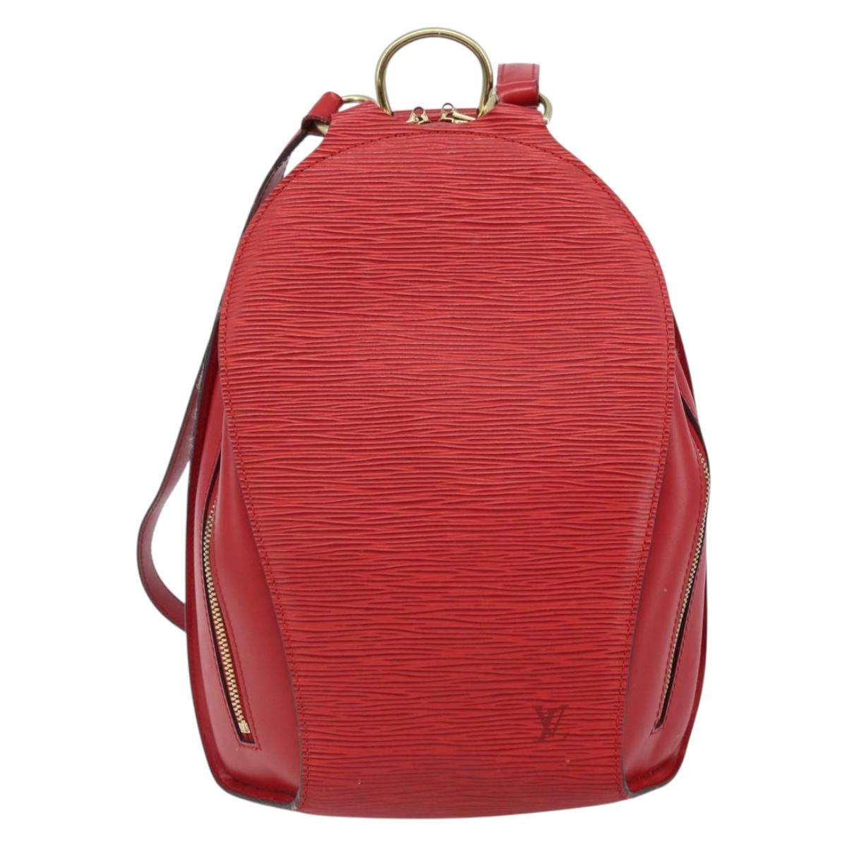 LOUIS VUITTON Epi Mabillon Backpack Castilian Red M52237 LV Auth 169192A