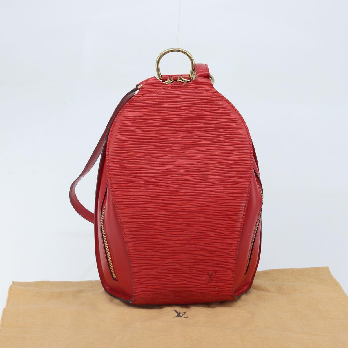 LOUIS VUITTON Epi Mabillon Backpack Castilian Red M52237 LV Auth 169192A