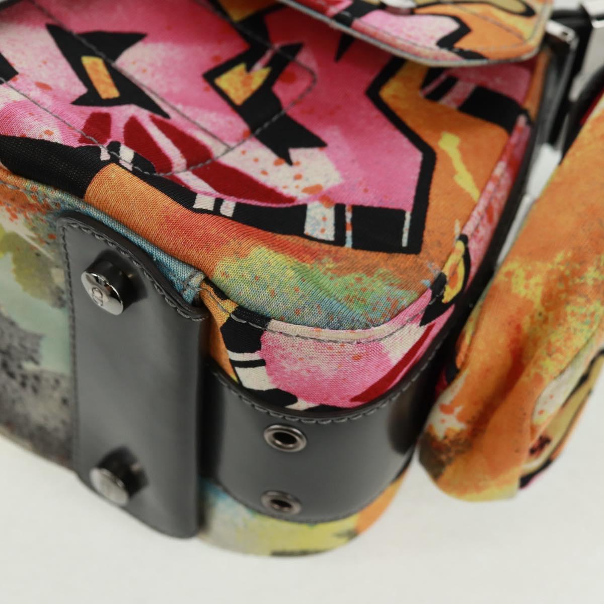 Christian Dior John Galliano SS 2024 Bag Canvas Multicolor Silver Auth 169197SM