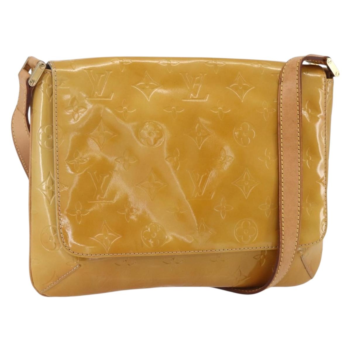 LOUIS VUITTON Monogram Vernis Thompson Street Bag Beige M91301 LV Auth 169211