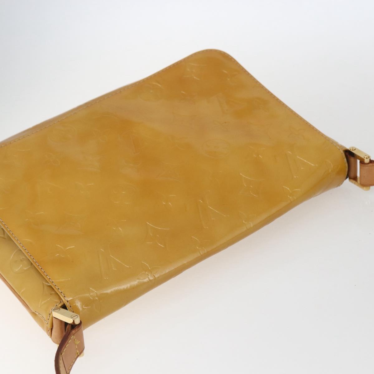 LOUIS VUITTON Monogram Vernis Thompson Street Bag Beige M91301 LV Auth 169211