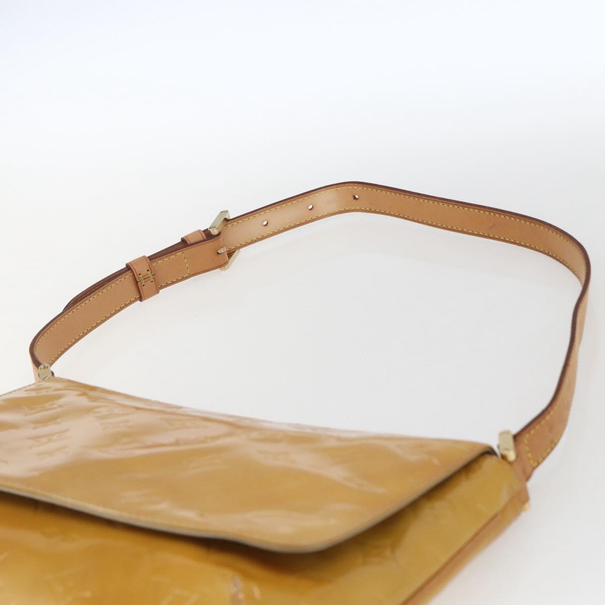 LOUIS VUITTON Monogram Vernis Thompson Street Bag Beige M91301 LV Auth 169211