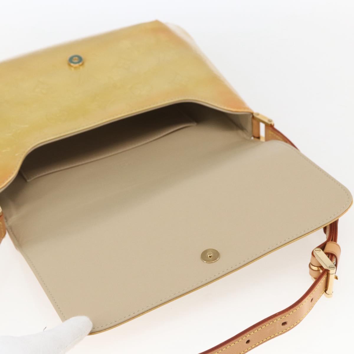 LOUIS VUITTON Monogram Vernis Thompson Street Bag Beige M91301 LV Auth 169212