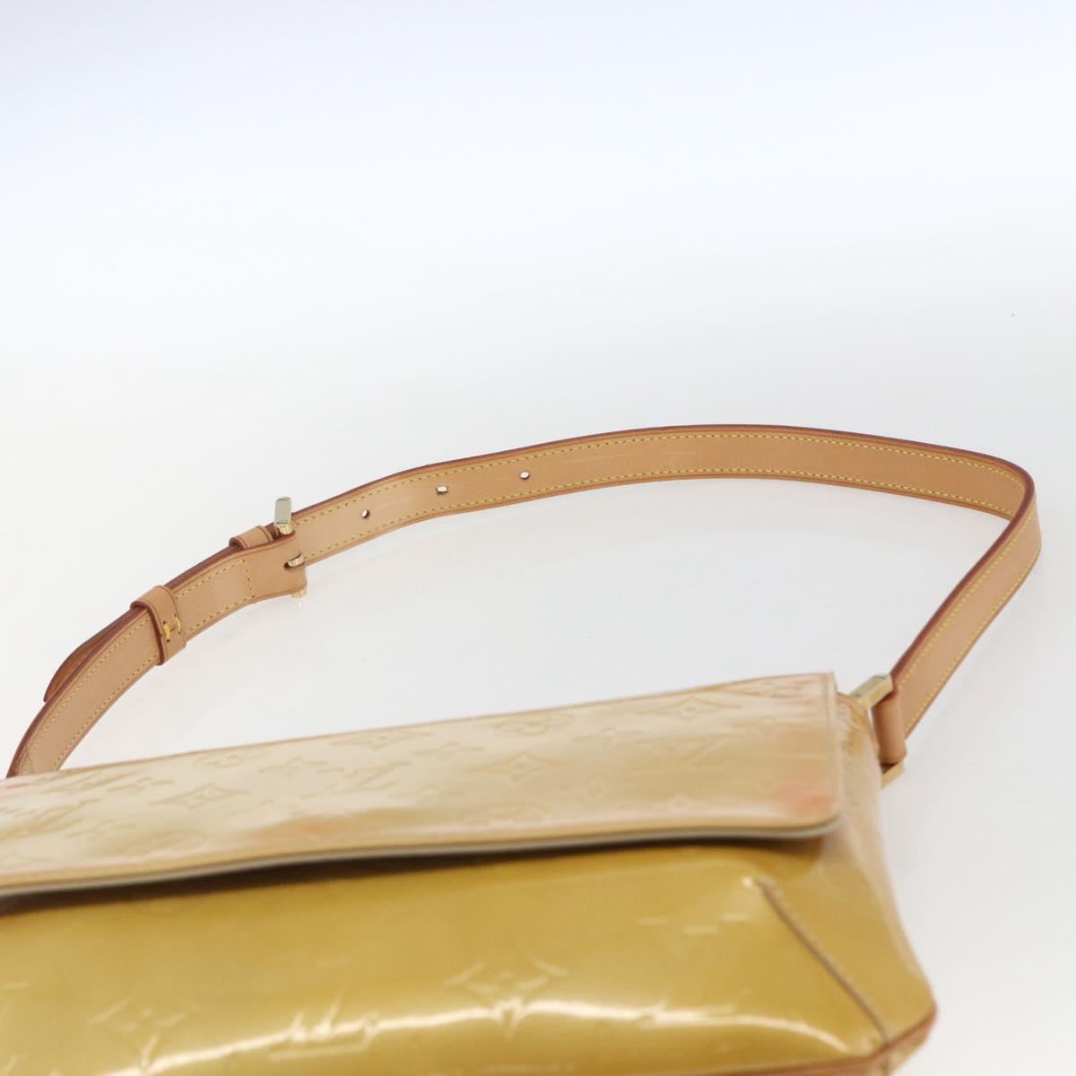 LOUIS VUITTON Monogram Vernis Thompson Street Bag Beige M91301 LV Auth 169212