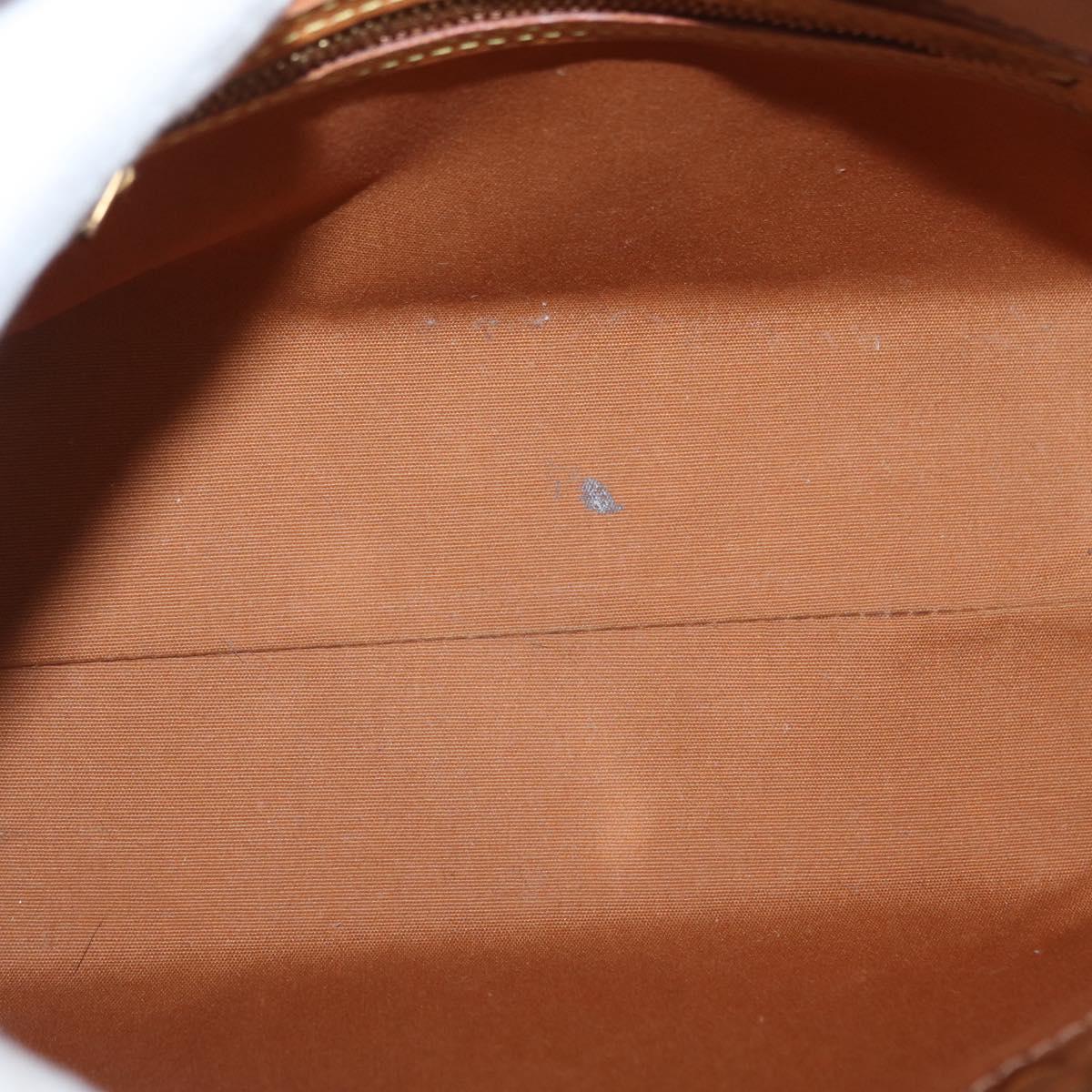 LOUIS VUITTON Monogram Vernis Reade PM Hand Bag Bronze M91146 LV Auth 169216