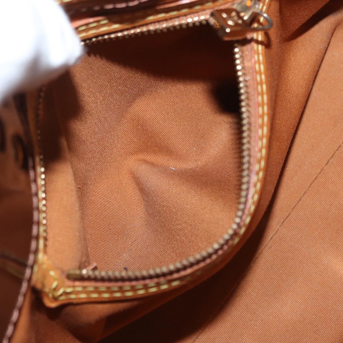 LOUIS VUITTON Monogram Vernis Reade PM Hand Bag Bronze M91146 LV Auth 169216