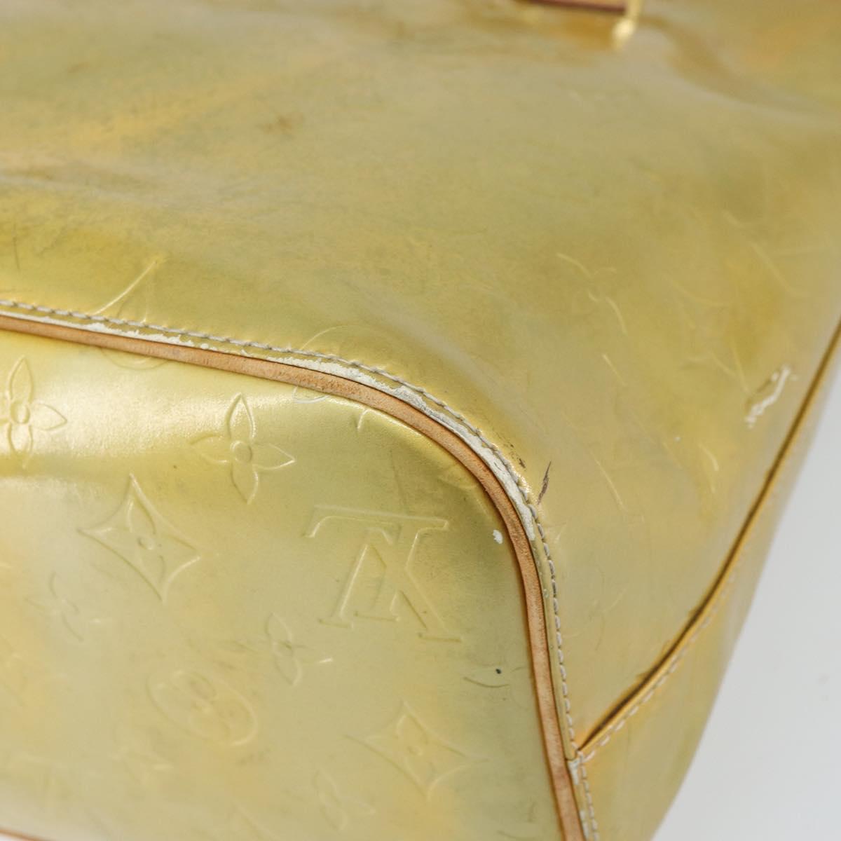 LOUIS VUITTON Monogram Vernis Houston Hand Bag Gris M91053 LV Auth 169219