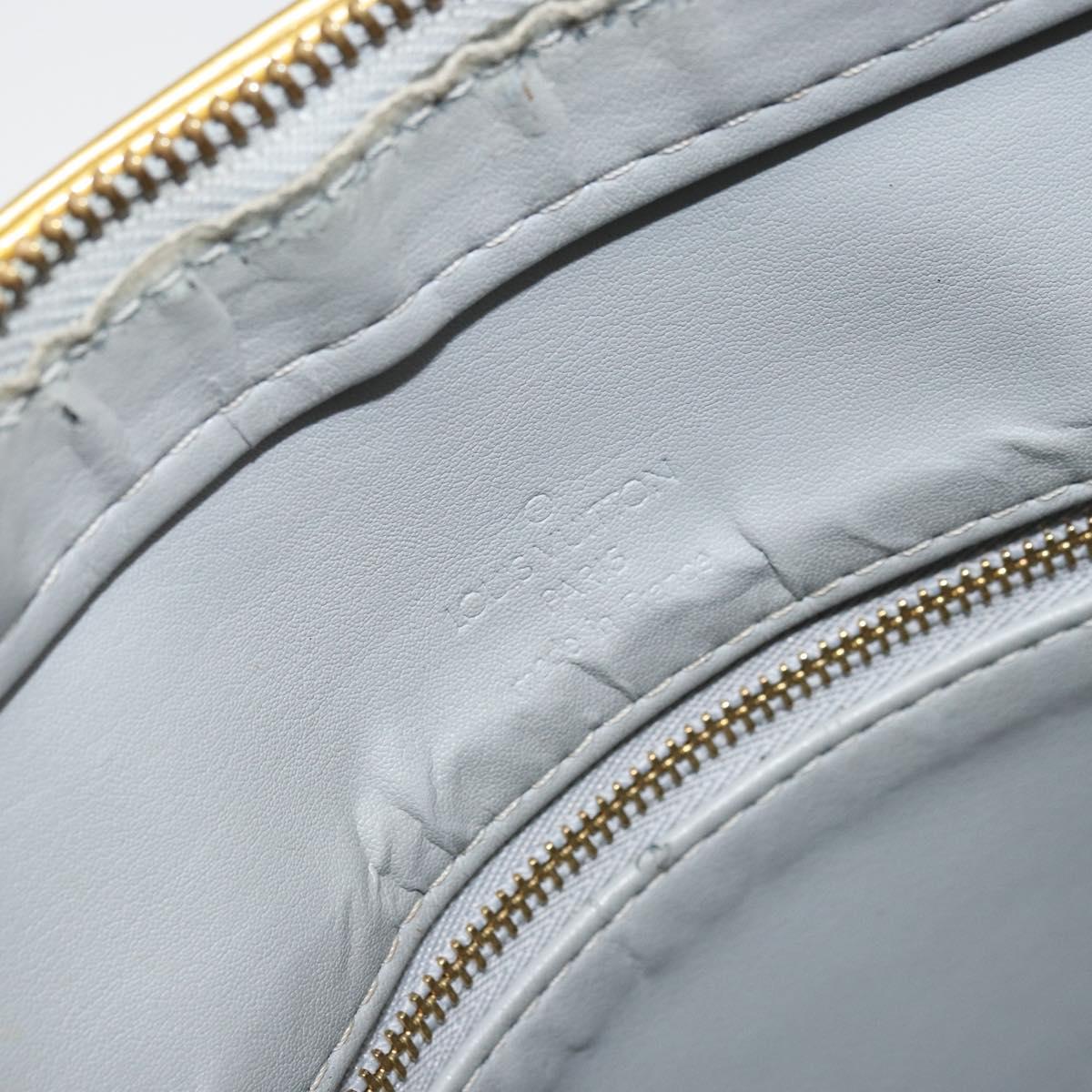 LOUIS VUITTON Monogram Vernis Houston Hand Bag Gris M91053 LV Auth 169219