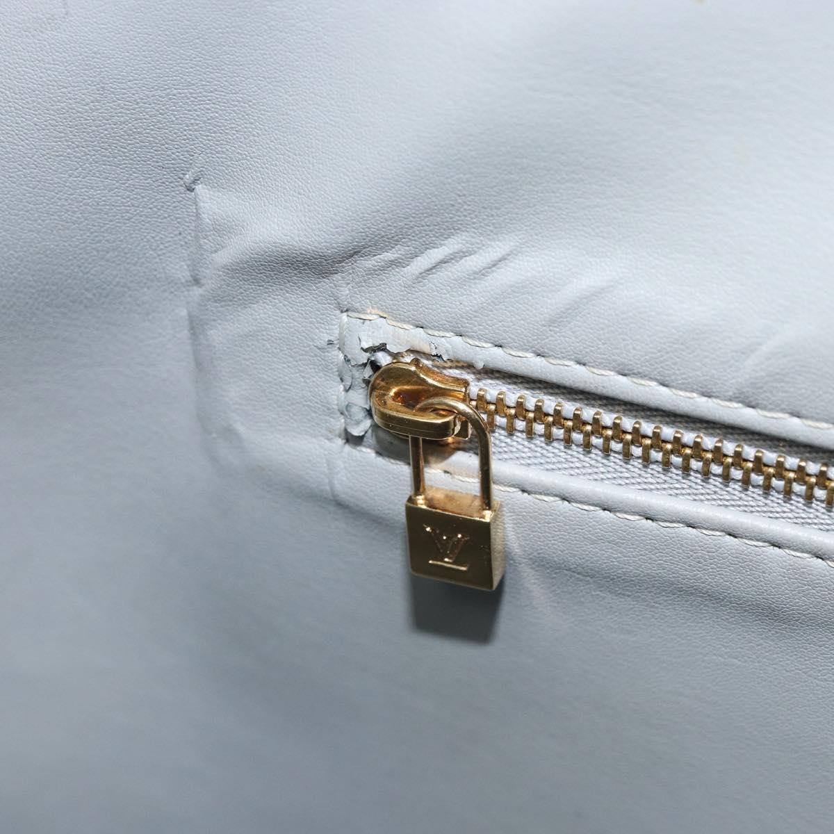 LOUIS VUITTON Monogram Vernis Houston Hand Bag Gris M91053 LV Auth 169219