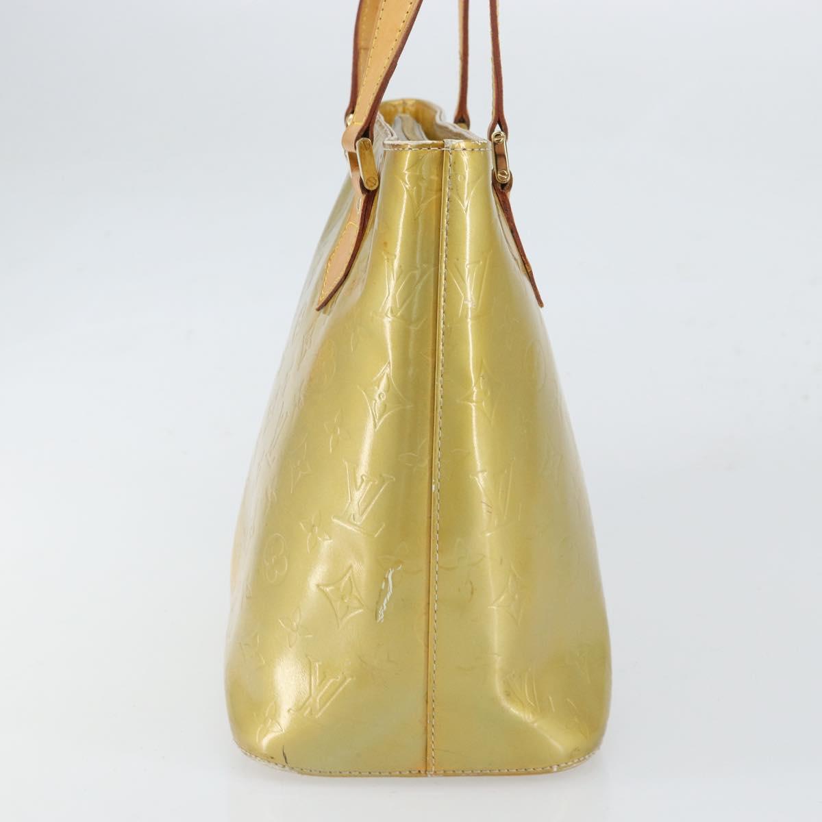 LOUIS VUITTON Monogram Vernis Houston Hand Bag Gris M91053 LV Auth 169219