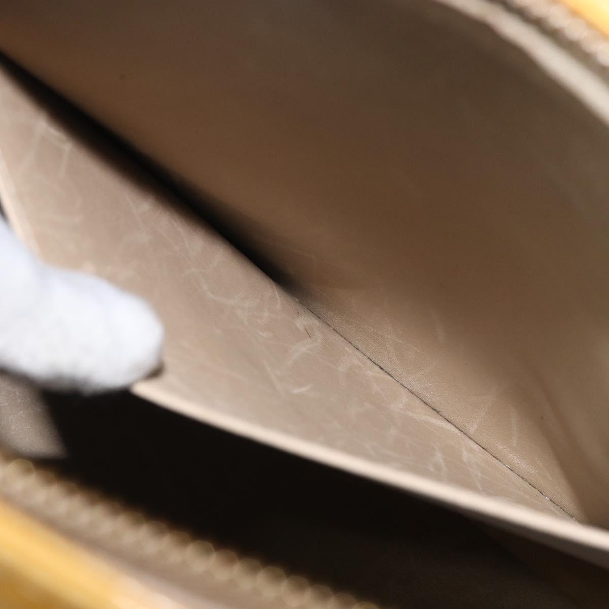 LOUIS VUITTON Monogram Vernis Houston Hand Bag Beige M91004 LV Auth 169220